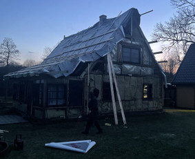 Šlaitiniu stogų ir ventiliuojamų fasadų įrengimas / Wood House / Darbų pavyzdys ID 2405952