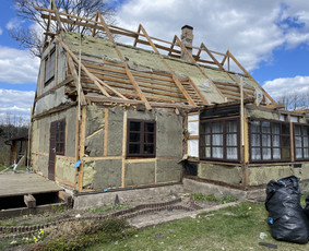 Šlaitiniu stogų ir ventiliuojamų fasadų įrengimas / Wood House / Darbų pavyzdys ID 2405956