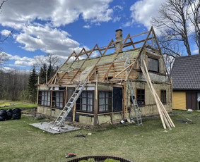 Šlaitiniu stogų ir ventiliuojamų fasadų įrengimas / Wood House / Darbų pavyzdys ID 2405958