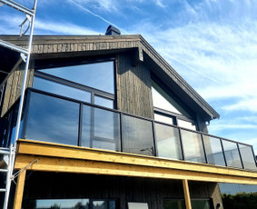 Statybos darbai - Terasų stiklinimas / Stiklinis stogas / Pertvaros / Turėklai - 2