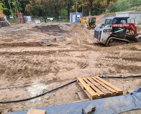 Ekskavatorinio krautuvo račioko bobcat nuoma skalda žvyras / Technika žemės kasimo darbai / Darbų pavyzdys ID 2411332