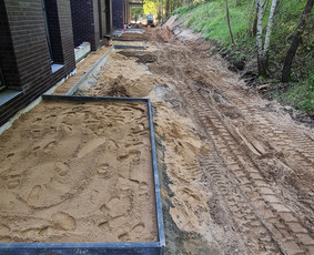 Ekskavatorinio krautuvo račioko bobcat nuoma skalda žvyras / Technika žemės kasimo darbai / Darbų pavyzdys ID 2411350