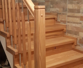 Laiptų pakopų gamyba - Uosiniai, ąžuoliniai laiptai, staliaus darbai - 1