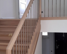 Laiptų turėklai - Uosiniai, ąžuoliniai laiptai, staliaus darbai - 3