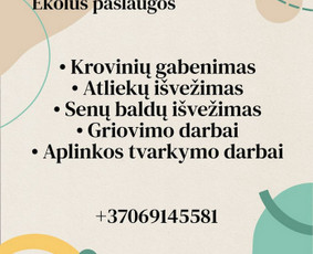 Baldų pervežimas - Greitas Krovinių pervežimas Atlieku (šiukšlių išvežimas) - 1