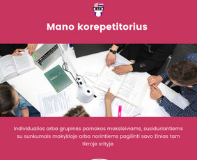 Matematikos korepetitorius gyvai arba nuotoliniu būdu! / Mano korepetitorius / Darbų pavyzdys ID 2430014