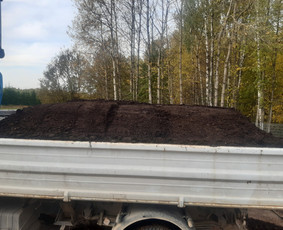 Kompostas - Juodžemis,kompostas,durpės,žvyras,smėlis,mėšlas,bigbag - 1