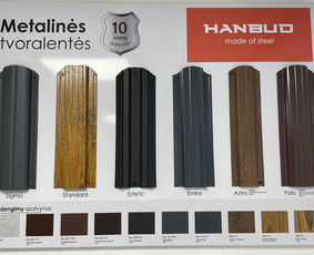 Tvoros, vartai, montavimas - Plieninės tvoralentės - 2