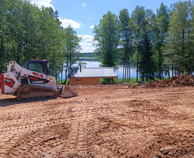 Sklypo lyginimas, formavimas - Mini krautuvo nuoma. Vejos įrengimas - 3