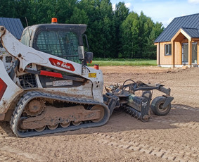 Mini krautuvo nuoma. Vejos įrengimas / MB JUSTEIRA / Darbų pavyzdys ID 2439522