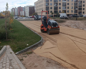Mini krautuvo nuoma. Vejos įrengimas / MB JUSTEIRA / Darbų pavyzdys ID 2439562