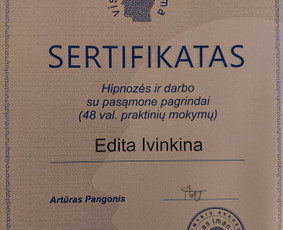Hipnoterapija - Psichologė, hipnoterapeutė, psichoterapeutė - 3