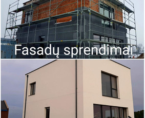 Fasadų šiltinimas ir apdaila. Klaipėda. / Saulius Fasadai / Darbų pavyzdys ID 2452092