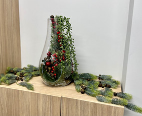 Kalėdinis dekoravimas - Augalų menas - dekoras ir žalioji interjero estetika - 2