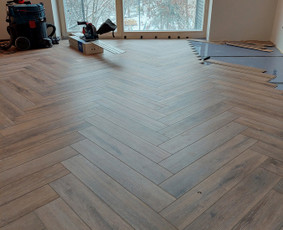 Vinilinės grindys, klojimas - Parketo, vinilo, laminato. grindjuosčių. profilių montavimas - 4