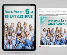 Facebook + Instagram + Tiktok + Linkedin / Ydyllic / Darbų pavyzdys ID 2481646