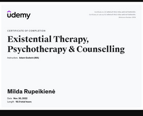 Mindfulness terapija ir koučingas vidiniam balansui. / MILDA RUPEIKIENĖ / Darbų pavyzdys ID 2485650