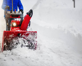 Sniego valymas - Sniego valymas pūstuvu - 1