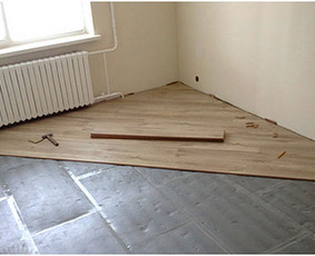 Šlifavimas ir lakavimas medinių grindų, bei parketo. / Šlifavimas  grindų, parketo. / Darbų pavyzdys ID 2500308