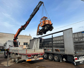Dalinių krovinių pervežimas Lietuvoje - Fiskaras krovinių pervežimas kranas manipuliatorius tralas - 2