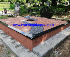 Kapavietės dekoravimas akmenėliais