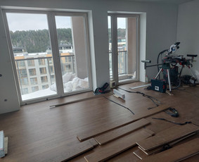 Parketo, vinilo, laminato. grindjuosčių. profilių montavimas / Linas / Darbų pavyzdys ID 2512664