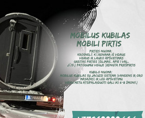 Mobili pirtis! Mobilus Kubilas! Nuoma Alytuje / Mobili pirtis! Mobilus Kubilas! / Darbų pavyzdys ID 2513872