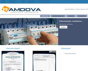 ramdova.lt sena svetainė, kurta su Artisteer įrankiu