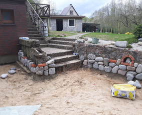 Akmens darbai.lauko laiptai.akmenų klojimas / Akmens Asai / Darbų pavyzdys ID 447211