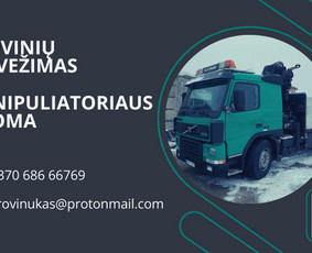 Krovinių pervežimas / fiskaro krano manipuliatoriaus nuoma / Kęstutis / Darbų pavyzdys ID 2526408