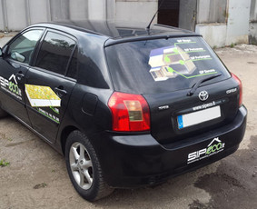 Reklama ant automobilio, Šviesdėžės, Lipdukų gamyba/šalinima / Trigalvis / Darbų pavyzdys ID 451421