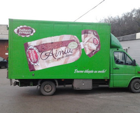 Reklama ant automobilio, Šviesdėžės, Lipdukų gamyba/šalinima / Trigalvis / Darbų pavyzdys ID 451429