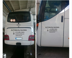Reklama ant automobilio, Šviesdėžės, Lipdukų gamyba/šalinima / Trigalvis / Darbų pavyzdys ID 451787