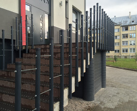 Metalo konstrukcijos, armatūros gaminiai, metalinės tvoros, - Laiptų turėklai - 1 Laiptų turėklai - Metalo konstrukcijos, armatūros gaminiai, metalinės tvoros, - 1