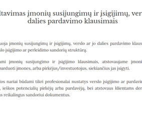 Verslo planų, Es projektų rengimas ir administravimas - Įmonių pardavimas - 1 Įmonių pardavimas - Verslo planų, Es projektų rengimas ir administravimas - 1
