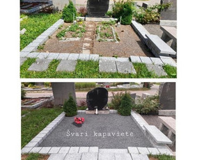 Kapavietės užpylimas skaldele - Nuolatinė kapų priežiūra, kapų tvarkymas - 4