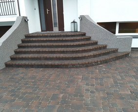 Trinkelių Klojimas, Tvorų Tvėrimas, Pamatai,lietaus Drenažas - Laiptai iš trinkelių - 1 Laiptai iš trinkelių - Trinkelių Klojimas, Tvorų Tvėrimas, Pamatai,lietaus Drenažas - 1
