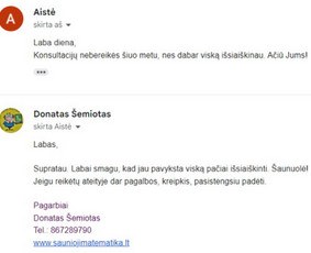 Kviečiu moksleivius ir studentus į sėkmės kelionę! / Šaunioji matematika (Donatas) / Darbų pavyzdys ID 2576216
