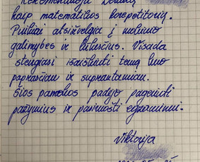 Kviečiu moksleivius ir studentus į sėkmės kelionę! / Šaunioji matematika (Donatas) / Darbų pavyzdys ID 2576280