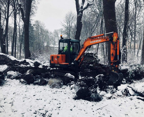Mini ekskavatoriaus nuoma - Cfa polių gręžimas atviro tipo polių gręžimas ekskavatorius - 2