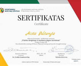 Asmeninė trenerė Aistė / Aistė Polterytė / Darbų pavyzdys ID 2581638