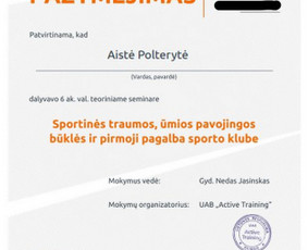 Asmeninė trenerė Aistė / Aistė Polterytė / Darbų pavyzdys ID 2581658