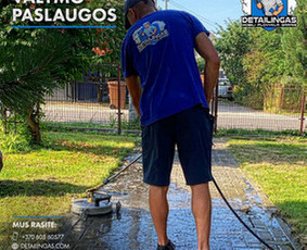 Trinkelių valymas - Trinkelių plovimas / Fasadų, stogų, kiemo plovimas - 2
