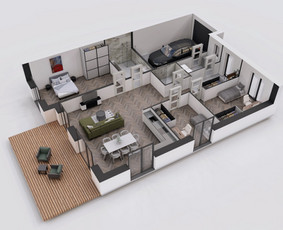 3d vizualizacijos, interjero/eksterjero dizainas, brėžiniai / IĮ Lygi linija / Darbų pavyzdys ID 2585954