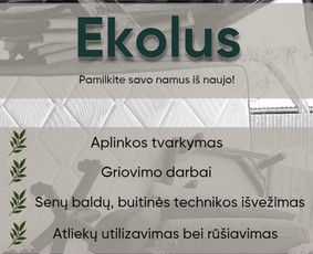 Aplinkos tvarkymas, apželdinimas - Greitas krovinių (šiukšlių išvežimas) - 1