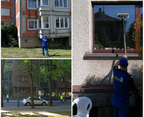 Langų valymas iš išorės ir vidaus