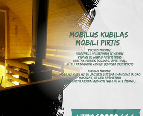 Mobili pirtis! Mobilus Kubilas! Nuoma Alytuje / Mobili pirtis! Mobilus Kubilas! / Darbų pavyzdys ID 2597576