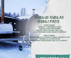 Mobili pirtis! Mobilus Kubilas! Nuoma Alytuje / Mobili pirtis! Mobilus Kubilas! / Darbų pavyzdys ID 2597580