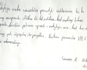 Matematika - skubus ruošimas egaminams / Tomas / Darbų pavyzdys ID 461077