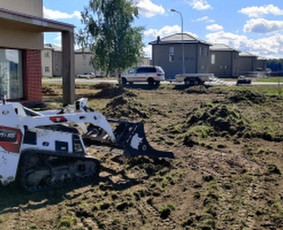 Mini Cat ekskavatoriaus / Mini Bobcat Mt100 paslaugos - Žemės frezavimas - 2 Žemės frezavimas - Mini Cat ekskavatoriaus / Mini Bobcat Mt100 paslaugos - 2